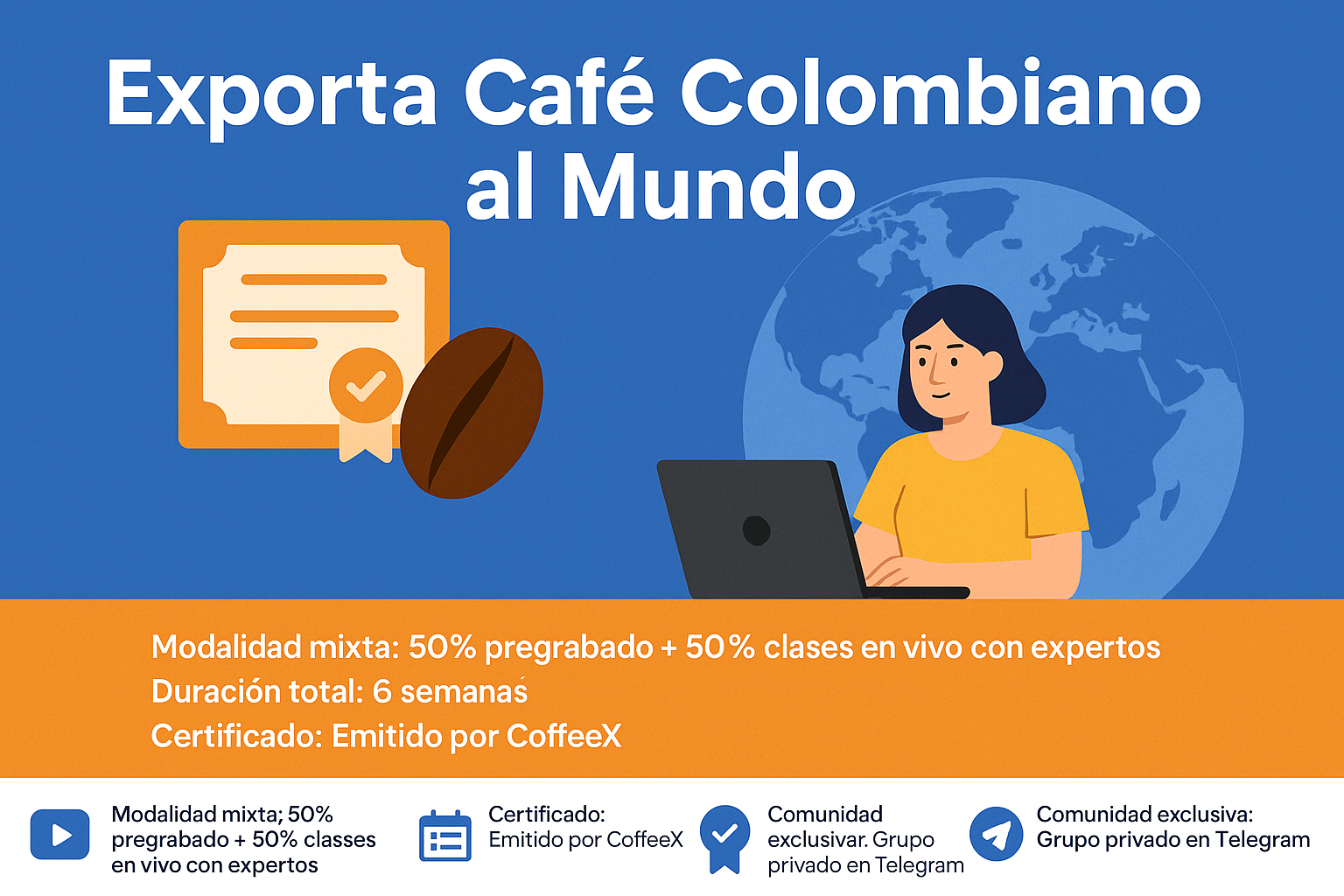 Exporta Café Colombiano al Mundo